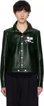 Куртка из искусственной кожи из винила Green Reedition Courreges