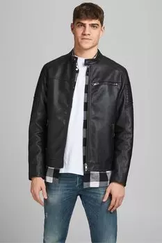 Куртка из искусственной кожи Jack & Jones JACK & JONES, черный