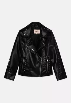 Куртка из искусственной кожи Kogsia Studded Biker Kids ONLY, черный
