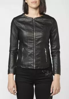 Куртка из искусственной кожи Koroshi, черный