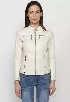 Куртка из искусственной кожи Koroshi, цвет crudo off white