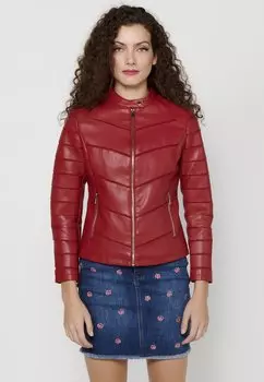 Куртка из искусственной кожи Koroshi, цвет rojo red