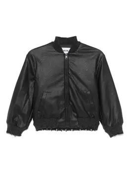Куртка из искусственной кожи MSGM Kids, черный