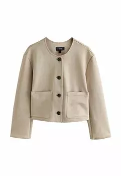 Куртка из искусственной кожи Next, бежевый