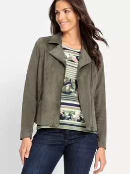 Куртка из искусственной кожи Olsen, зеленый