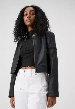 Куртка из искусственной кожи ONLAMIA MOTO JACKET ONLY Petite, черный