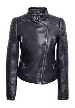 Куртка из искусственной кожи Queen Helena, черная