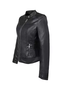 Куртка из искусственной кожи Queen Helena, черная