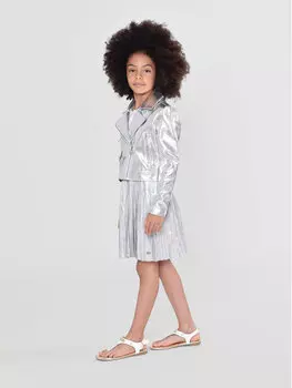 Куртка из искусственной кожи regular fit Michael Kors, серебряный