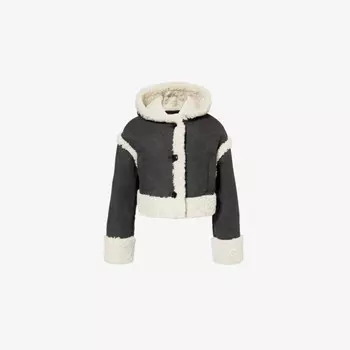 Куртка из искусственной кожи с капюшоном London Stand Studio, черный