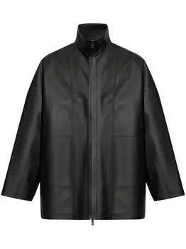 Куртка из искусственной кожи с высоким воротником Fear Of God, черный