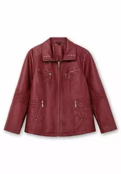 Куртка из искусственной кожи Sheego, красный