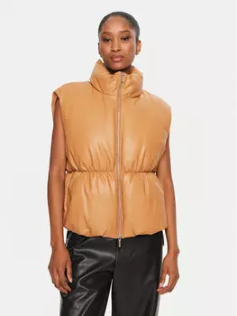 Куртка из искусственной кожи стандартного кроя Armani Exchange, коричневый