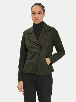 Куртка из искусственной кожи, стандартного кроя Olsen, зеленый