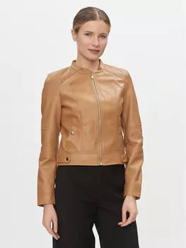 Куртка из искусственной кожи, стандартного кроя Vero Moda, коричневый