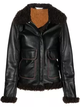 Куртка из искусственной кожи Stella McCartney, черный