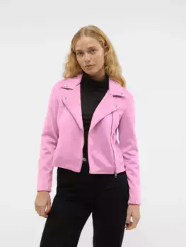 Куртка из искусственной кожи Vero Moda "VMJOSE SHORT FAUX SUEDE JACKET NOOS", цвет Pastel Lavender