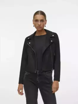 Куртка из искусственной кожи Vero Moda "VMJOSE SHORT FAUX SUEDE JACKET NOOS", черный