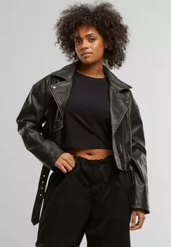Куртка из искусственной кожи VINTAGE Urban Classics, черный