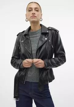 Куртка из искусственной кожи VMDEMIFIE SHORT COATED JACKET Vero Moda, черный
