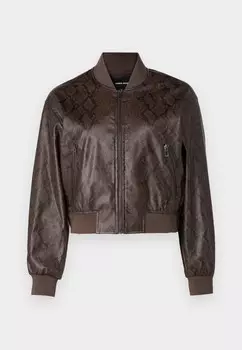 Куртка из искусственной кожи VMNITA SNAKE JACKET Vero Moda, темно-коричневый