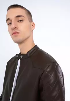 Куртка из искусственной кожи WITTCHEN, темно-коричневый