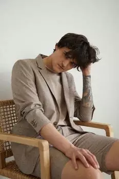 Куртка из медицинского льна Medicine, коричневый