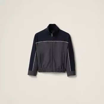 Куртка из мохера на молнии Miu Miu, мультиколор