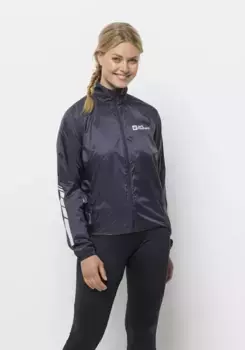 Куртка из мягкой кожи Jack Wolfskin "MOROBBIA WIND JKT W", цвет Graphite