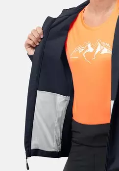 Куртка из мягкой ткани BORNBERG HOODY Jack Wolfskin, темно-синий