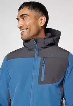 Куртка из мягкой ткани MAN JACKET ZIP HOOD CMP, синий