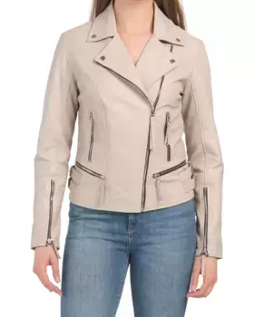 Куртка из натуральной кожи Bod & Christensen, цвет Salt