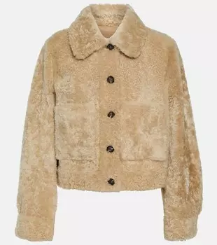 Куртка из овчины Brunello Cucinelli, бежевый