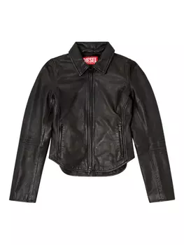 Куртка из овчины Diesel L-Egrad с застежкой-молнией спереди, черный