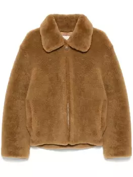 Куртка из овчины SANDRO, коричневый