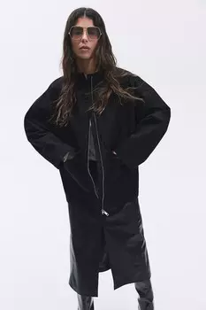 Куртка из парусины большого размера H&M, черный