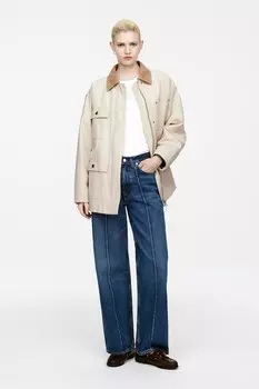 Куртка из парусины на подкладке Arket, бежевый