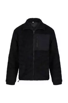 Куртка из переработанного флиса Sherpa Front Row, черный