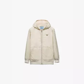 Куртка из переработанного нейлона с фирменной табличкой Re-Nylon Prada, желтый