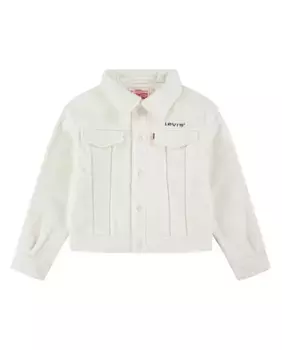 Куртка из шерпы для девочек квадратного кроя Levi's, белый