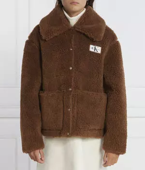 Куртка из шерпы Relaxed fit Calvin Klein Jeans, коричневый