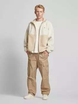 Куртка из шерпы с фактурным рисунком, модель «ESSENTIAL» Tommy Jeans, бежевый