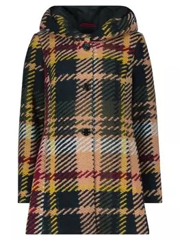 Куртка из шерсти AMBER & JUNE miKapuze, цвет dark blue/green