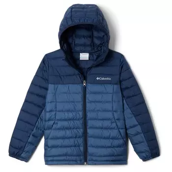 Куртка из синтетического волокна Columbia Kid's Silver Falls Hooded, цвет Dark Mountain/Collegiate Navy
