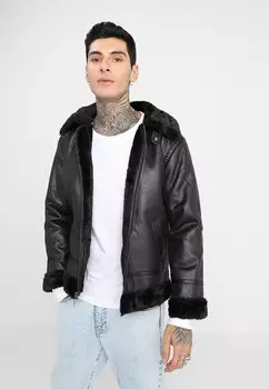 Куртка из синтетической кожи Alpha Industries, черный