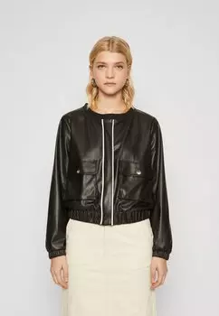 Куртка из синтетической кожи GIUBBOTTO Liu Jo Jeans, черный