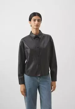 Куртка из синтетической кожи MAX&Co. НАЛУТ, черный