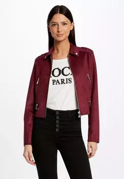 Куртка из синтетической кожи Morgan STRAIGHT With EFFECT, бордовый