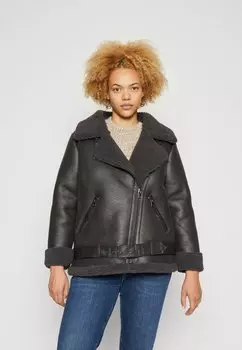 Куртка из синтетической кожи ONLY Carmakoma CARNEWLIS AVIATOR, цвет phantom