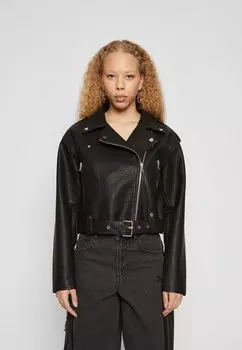 Куртка из синтетической кожи ONLY ONLLIV BIKER, черный